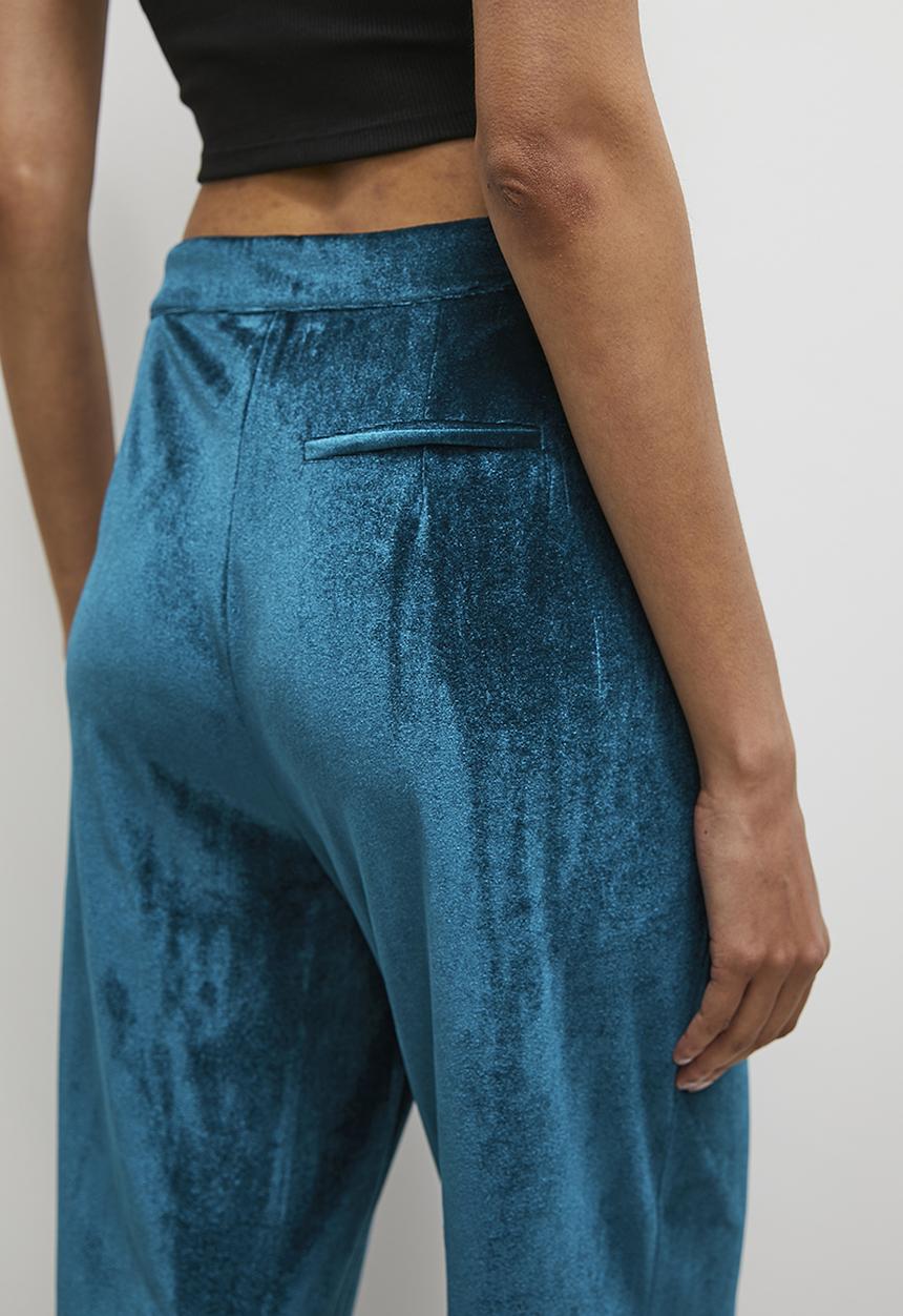 Superbalist - Velour co-ord straight leg - teal