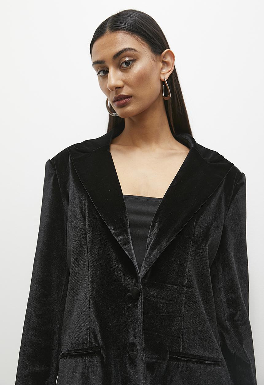 Superbalist - Velour co - ord - black