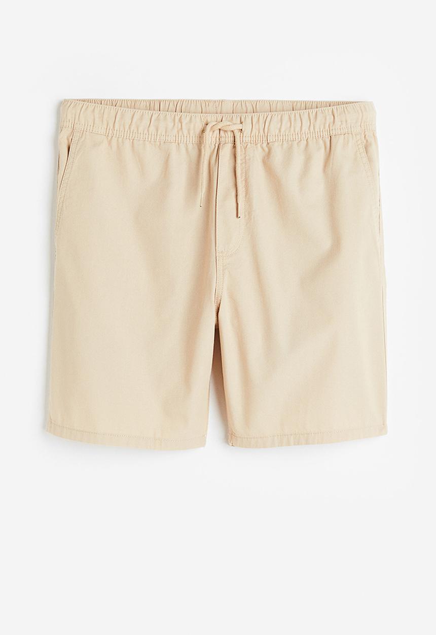 H&M - Regular fit cotton shorts - light beige