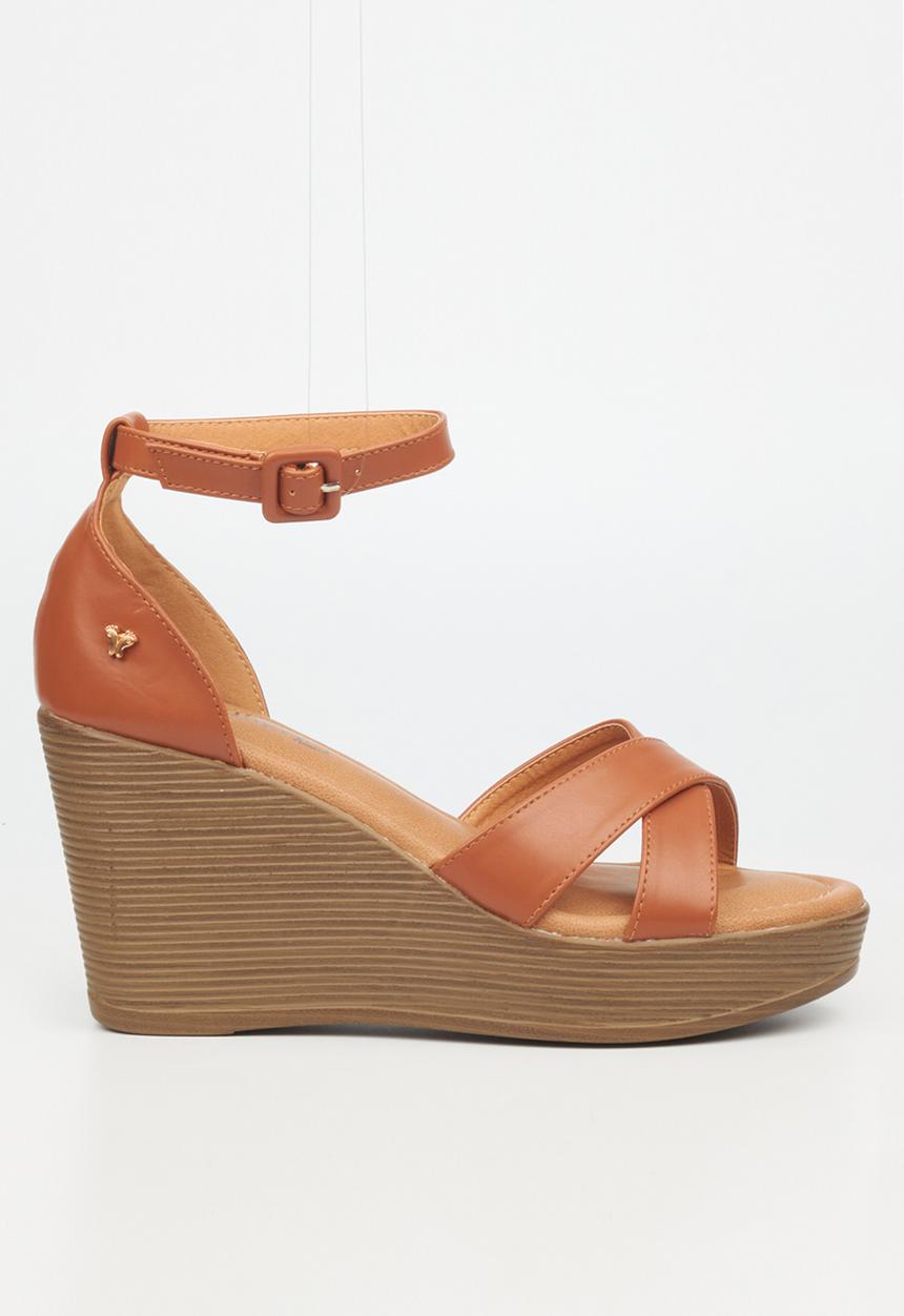 Butterfly Feet - Larah 1 wedge heel - tan