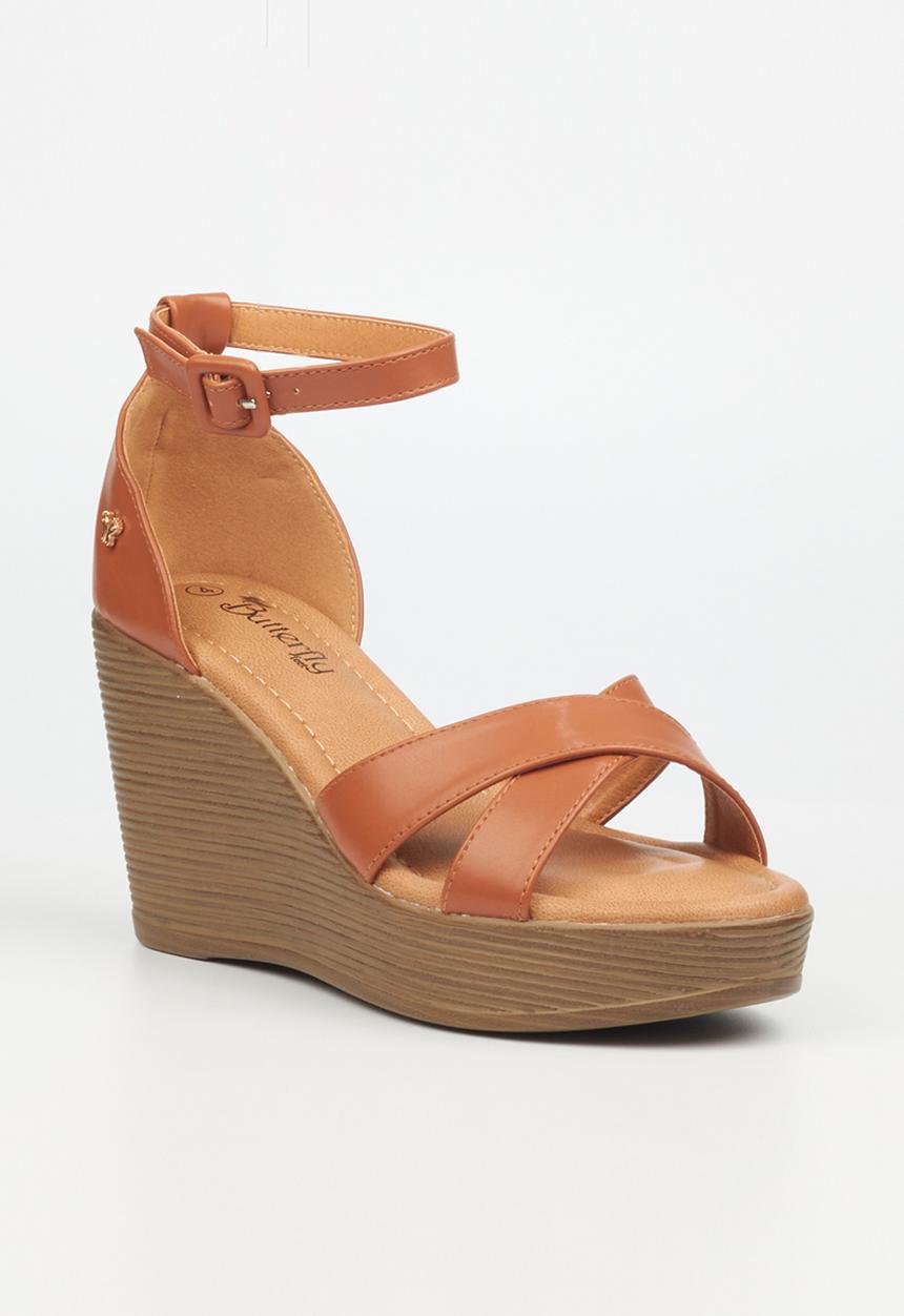 Butterfly Feet - Larah 1 wedge heel - tan