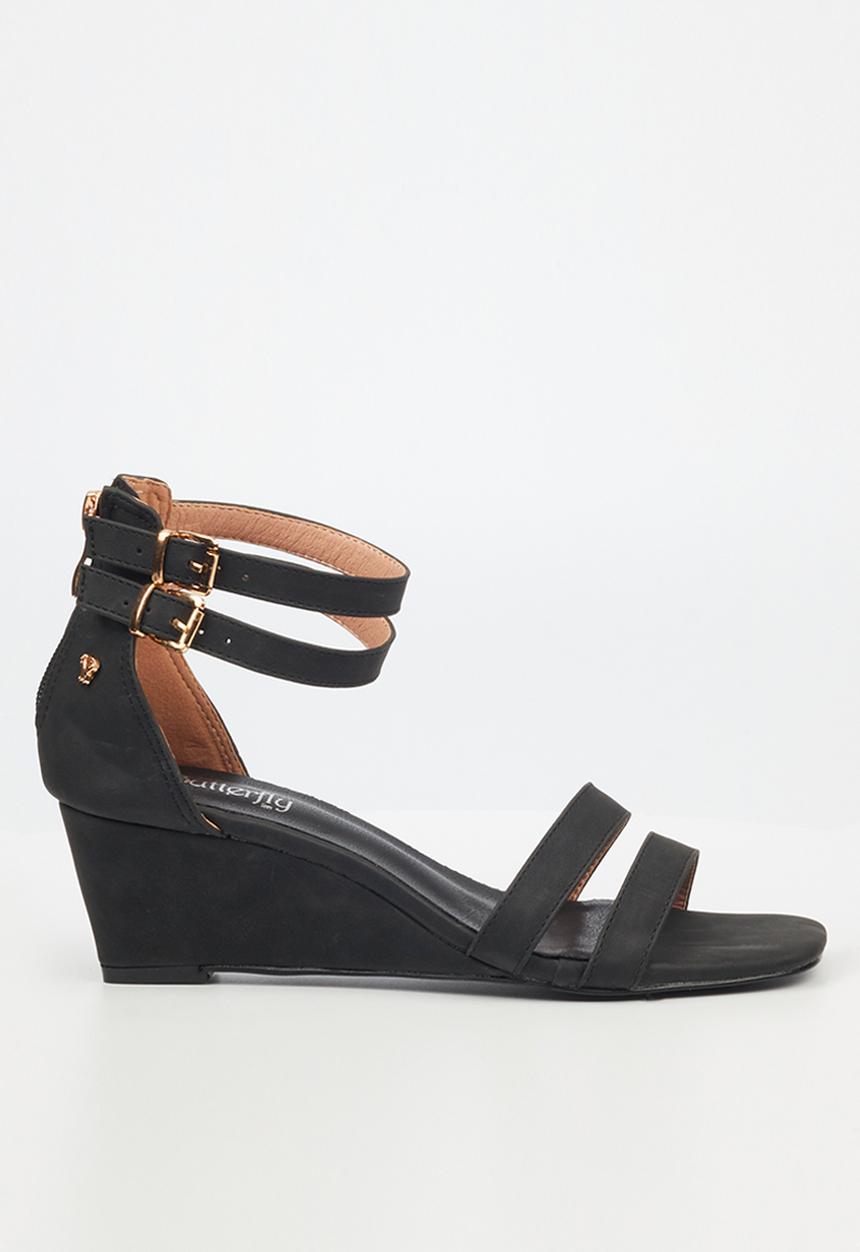 Butterfly Feet - Marla 1 wedge heel - black