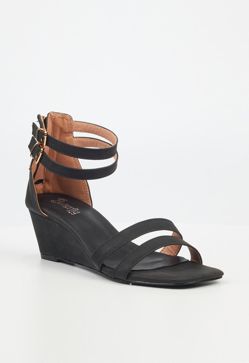 Butterfly Feet - Marla 1 wedge heel - black