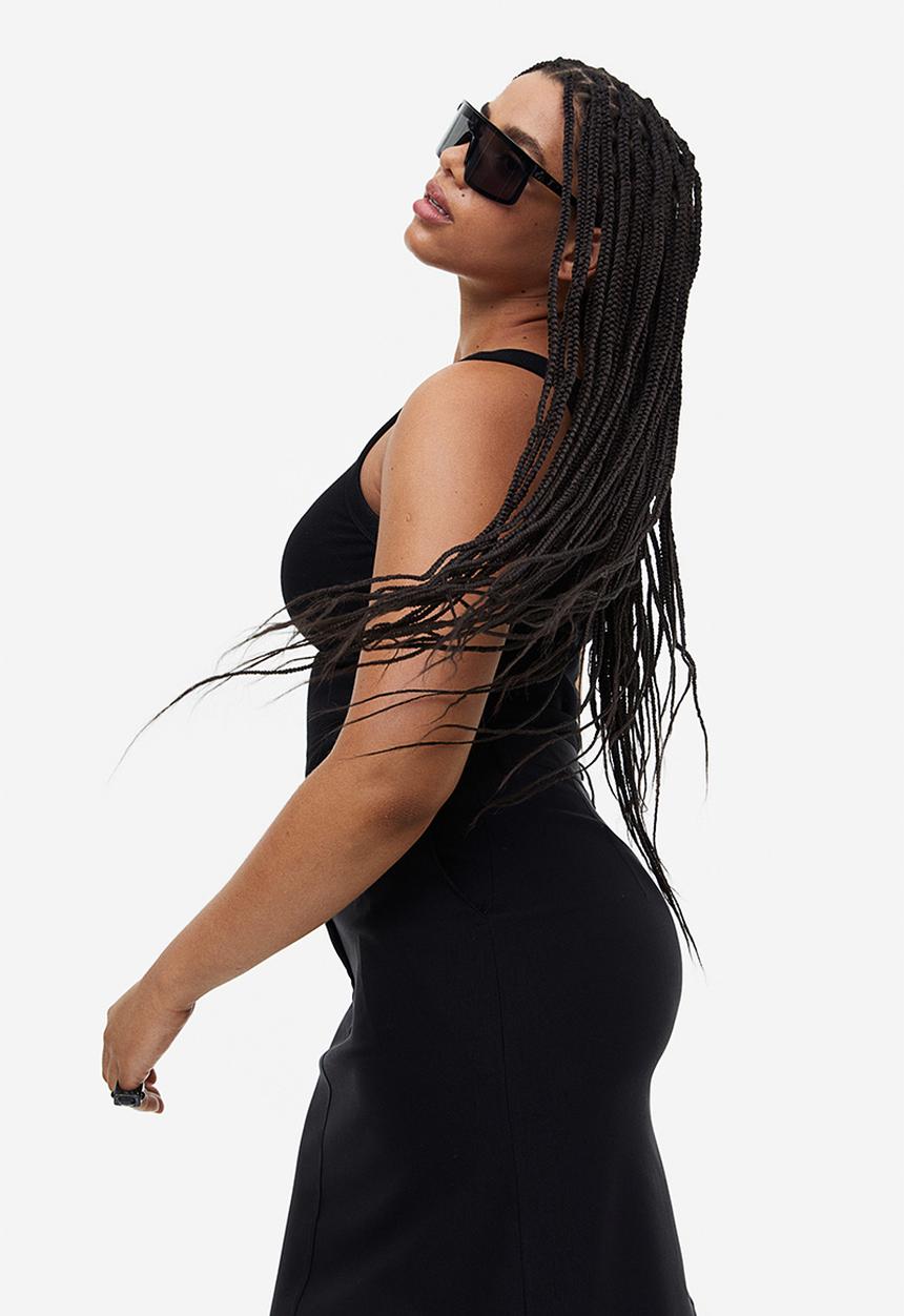 H&M - Ribbed vest top - black
