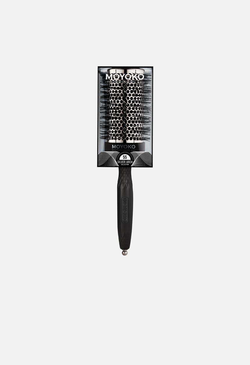 Moyoko Professional - Professional Silver Arch Heat-Resistant Round Brush - 55mm