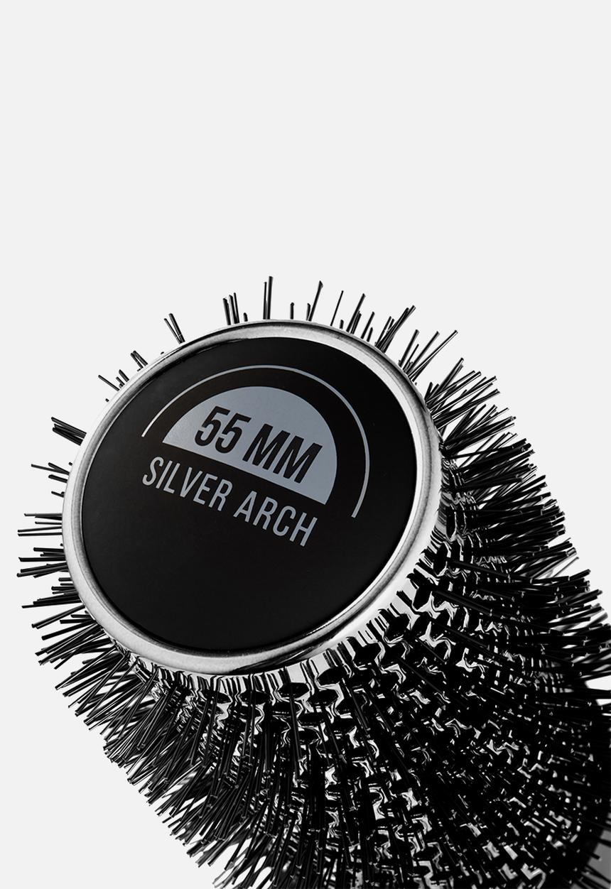 Moyoko Professional - Professional Silver Arch Heat-Resistant Round Brush - 55mm