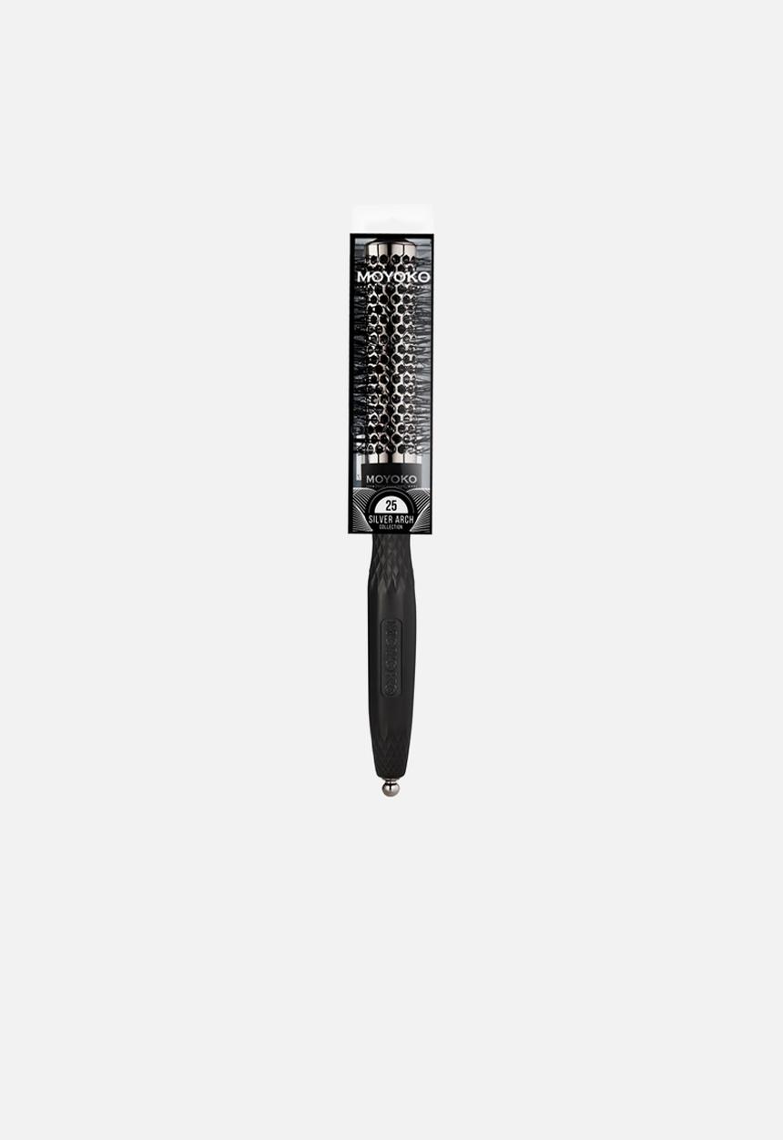 Moyoko Professional - Professional Silver Arch Heat-Resistant Round Brush - 25mm