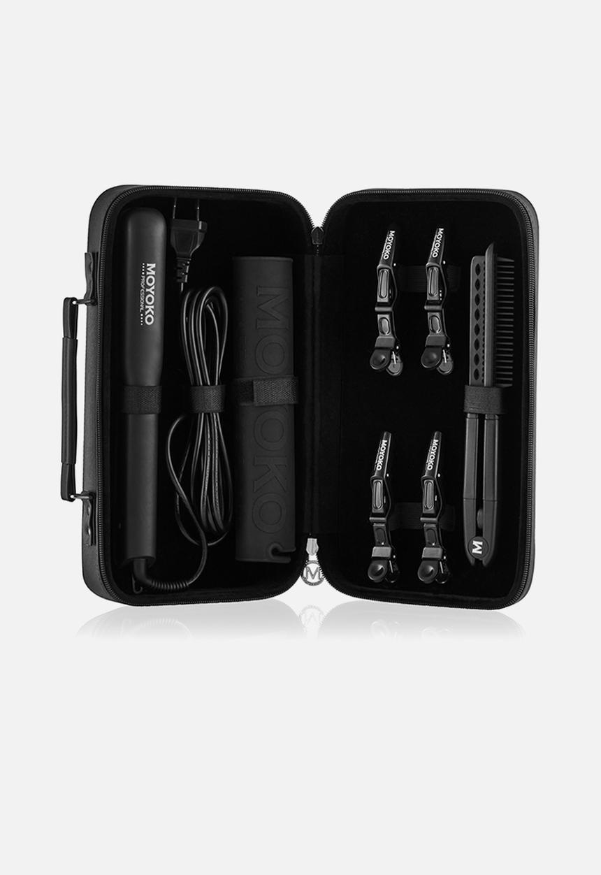 Moyoko Professional - Pro Glider - Hair Straightener Kit - Ceramic Flat Iron - Onyx Black
