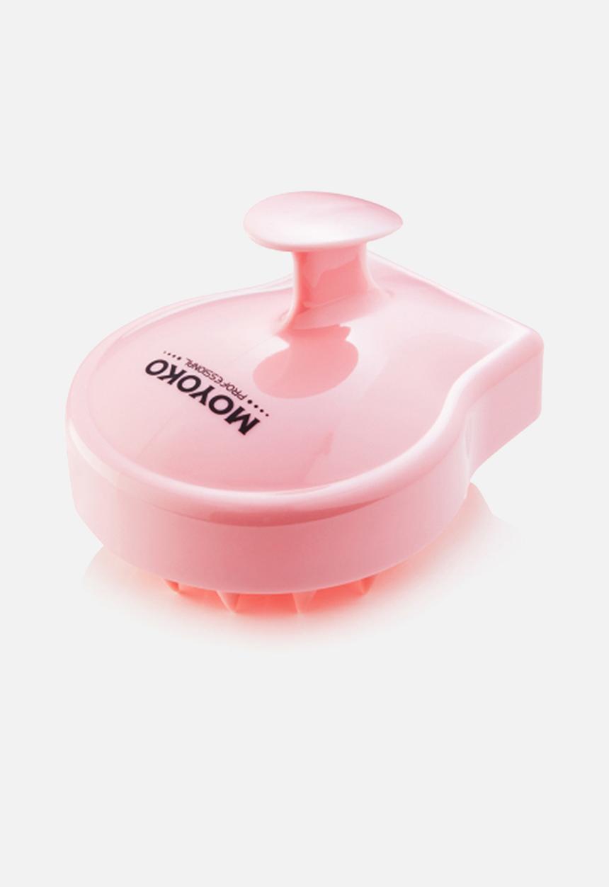 Moyoko Professional - Scalp Exfoliating Brush - Soft Silicone Massaging Bristles - Pink