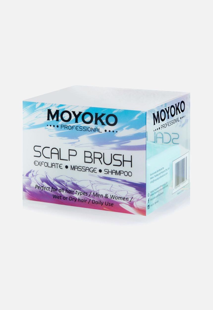 Moyoko Professional - Scalp Exfoliating Brush - Soft Silicone Massaging Bristles - Turquoise