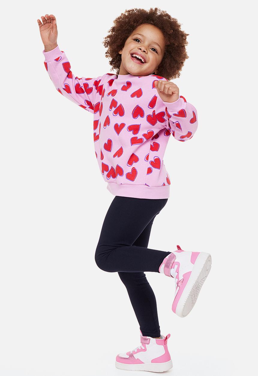 H&M - 3-pack jersey leggings - blue/pink/purple