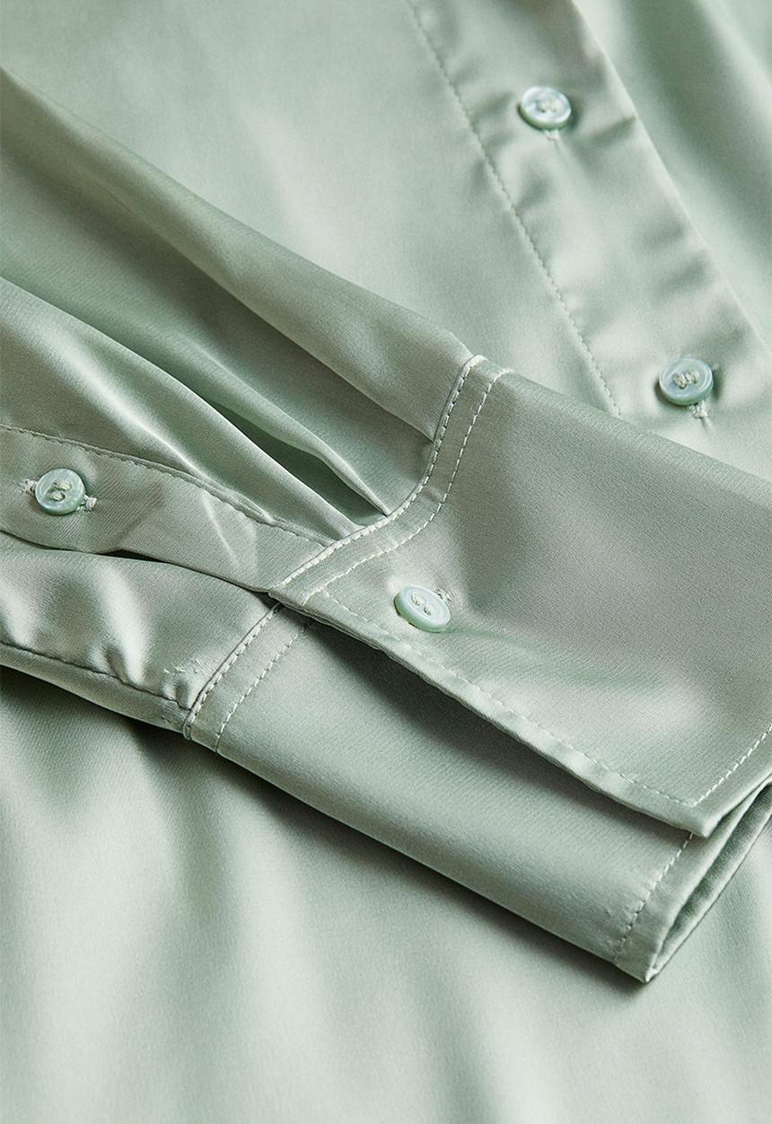 H&M - V-neck blouse - green