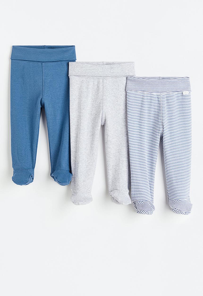 H&M - 3-pack trousers - grey/blue/multi