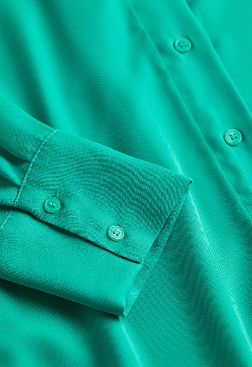 H&M - Pointed-collar shirt - green