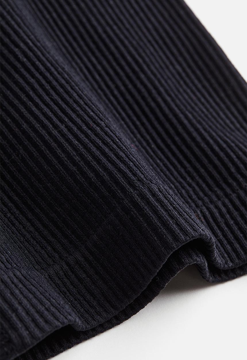 H&M - Seamless ribbed biker shorts - black