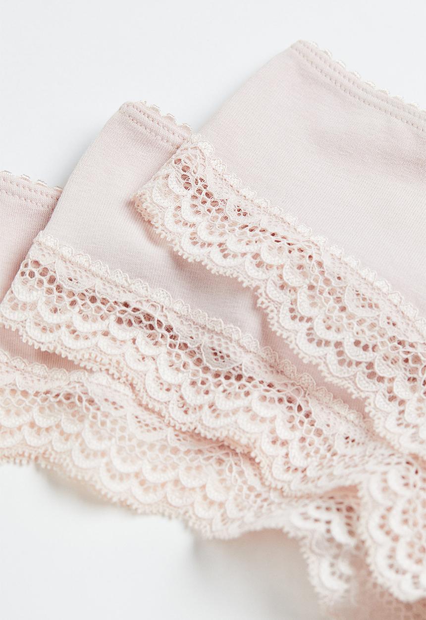 H&M - 5-pack brazilian briefs - light pink