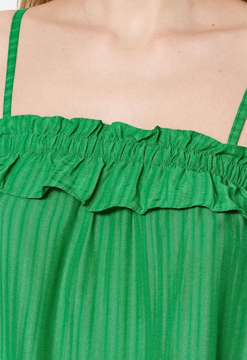Trendyol - Mini strappy dress - green