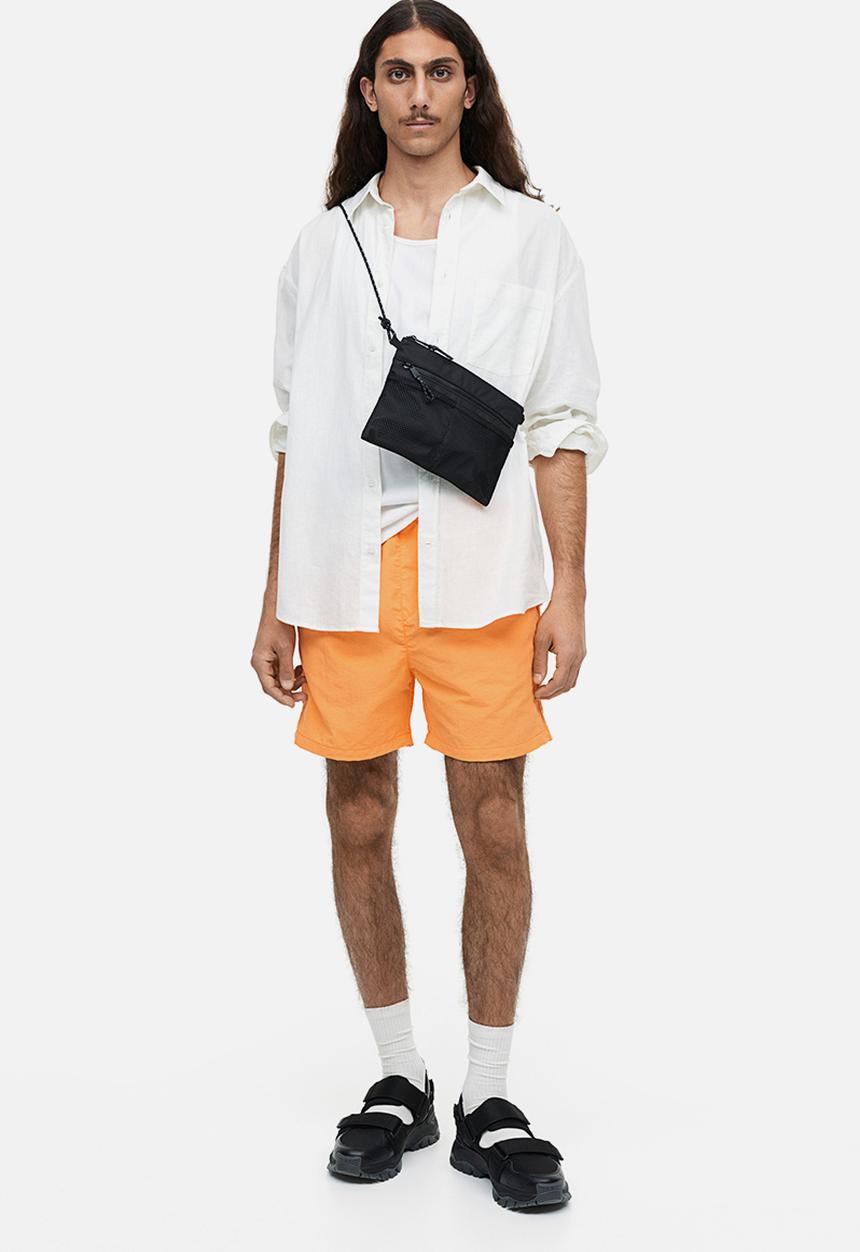 H&M - Regular fit nylon shorts - orange