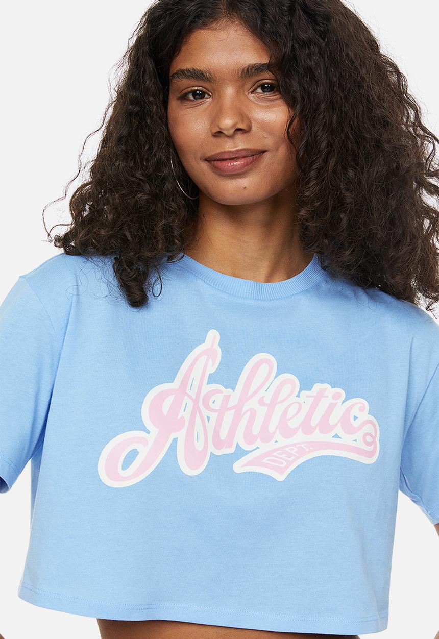 H&M - Cropped printed top - blue