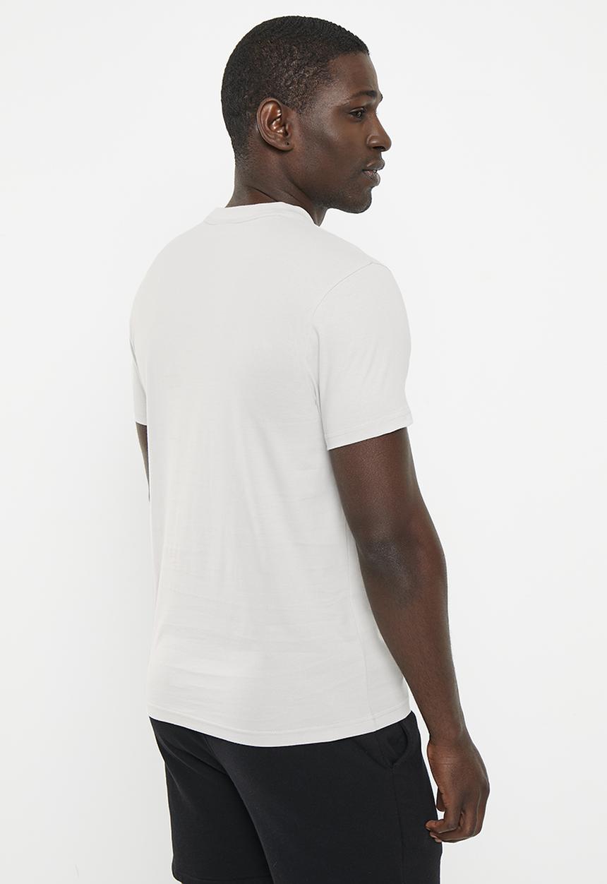 POLO - Men sport short sleeve logo tee - light grey