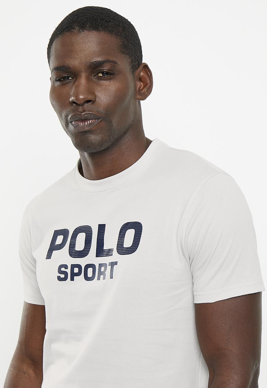 POLO - Men sport short sleeve logo tee - light grey