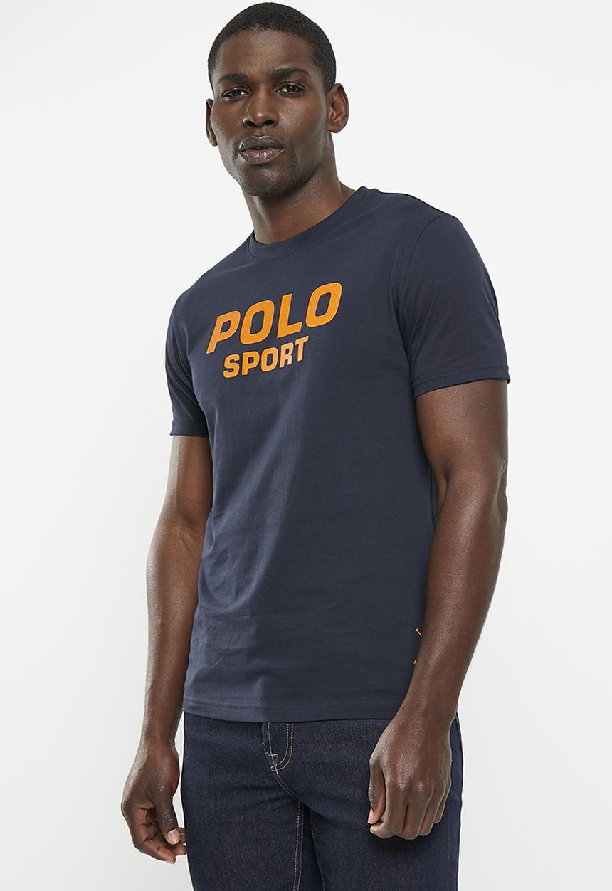 POLO - Men sport short sleeve logo tee - navy