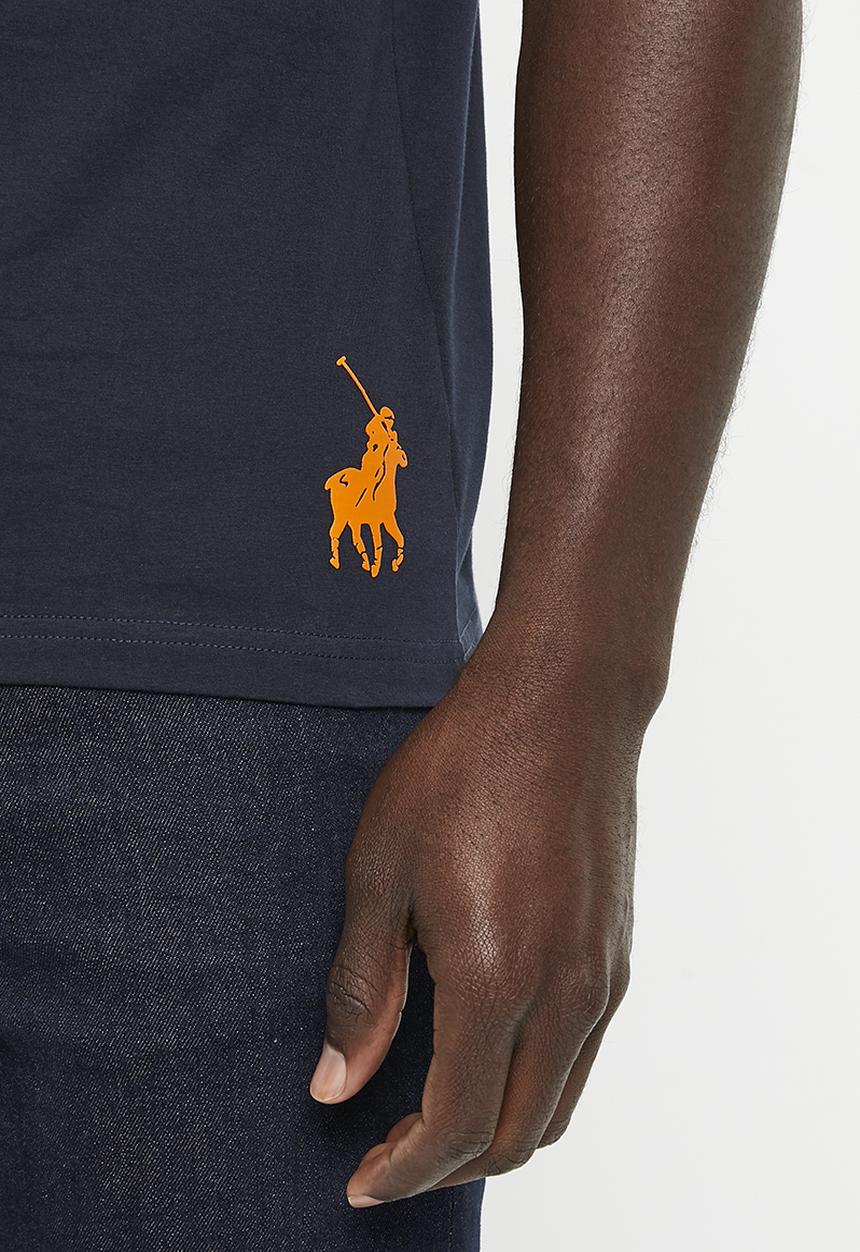 POLO - Men sport short sleeve logo tee - navy