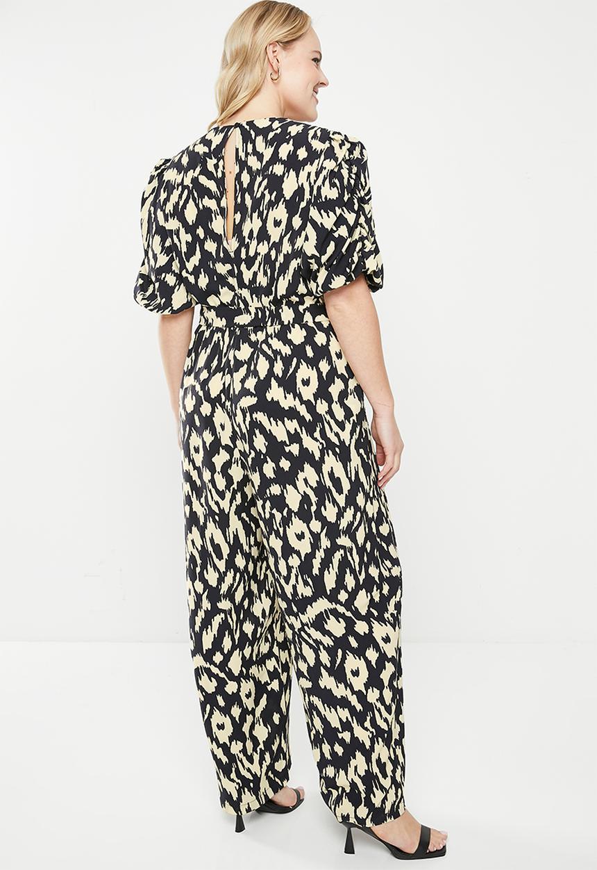 Me&B - Plus the jodie jumpsuit - neutral & black