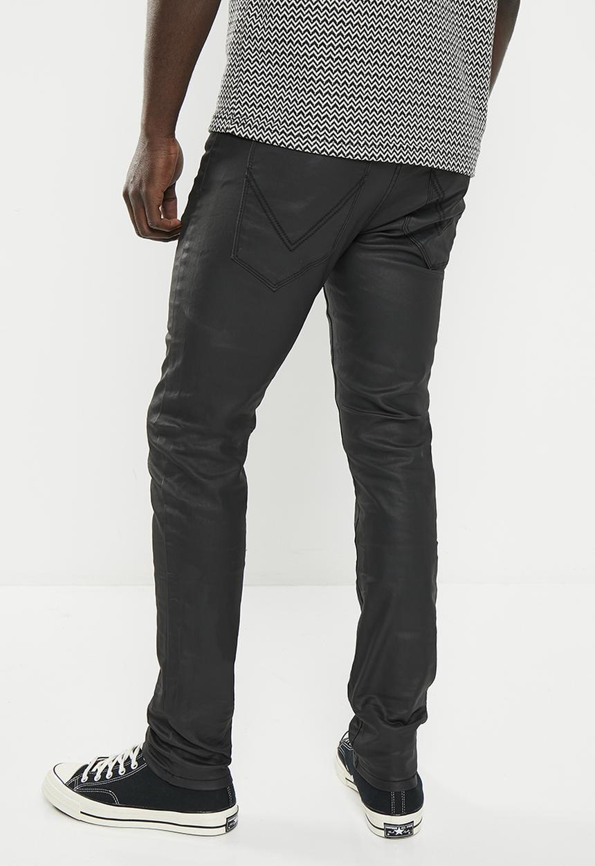 Valenta - Ricardo coated denim - black