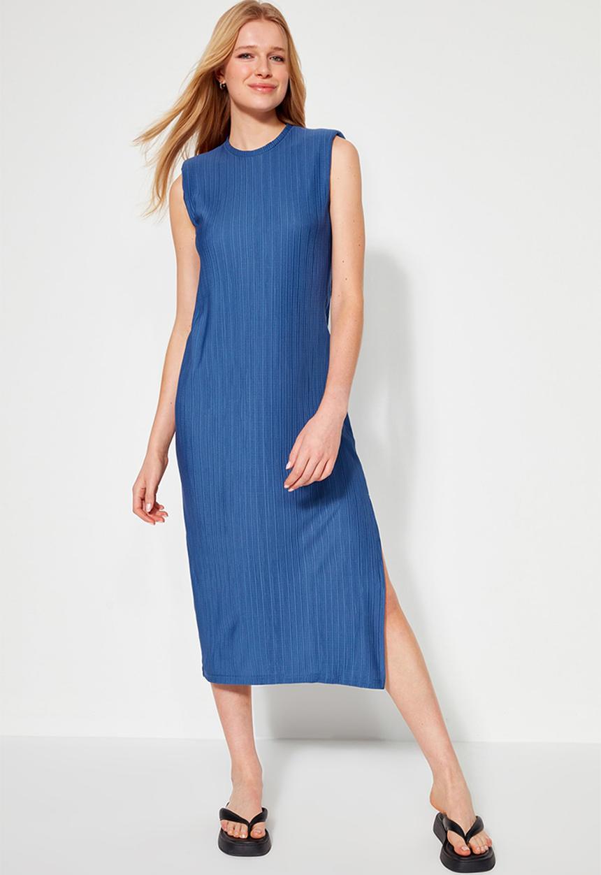 Trendyol - Relaxed shift dress - indigo