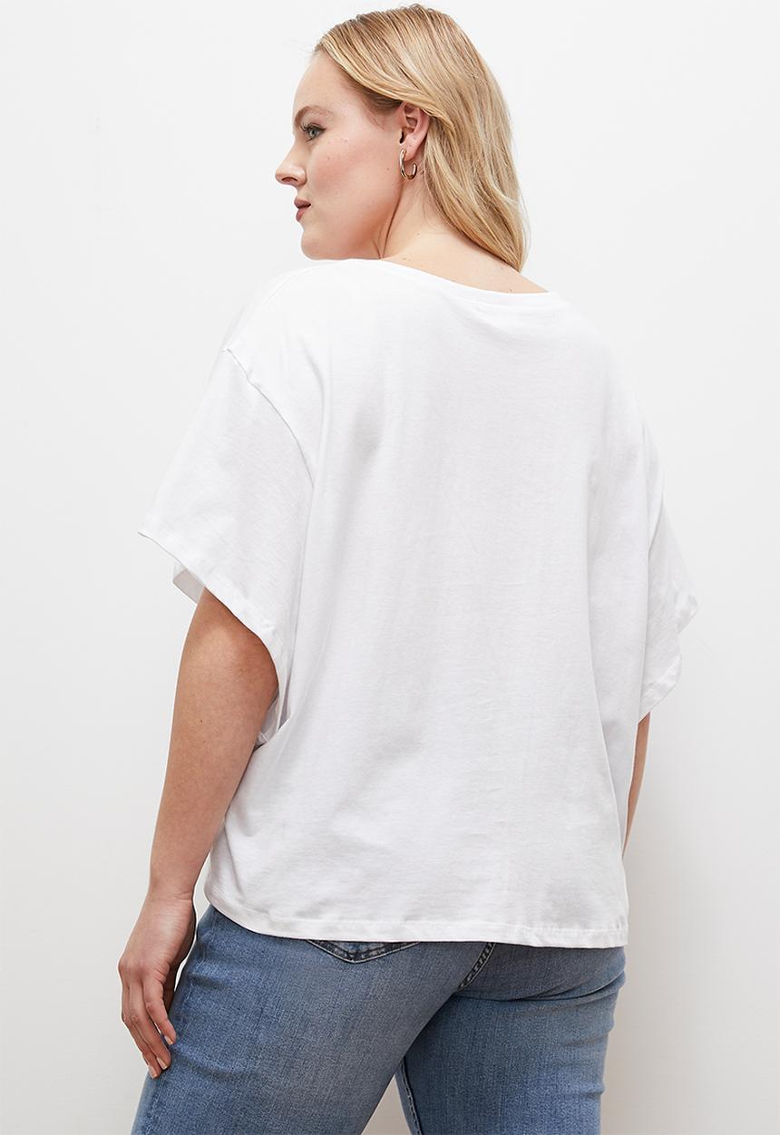edit - Easy flatter top - white