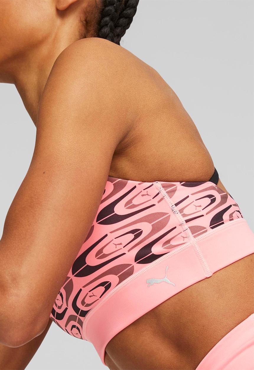 PUMA - Retro glam strappy bra - koral ice