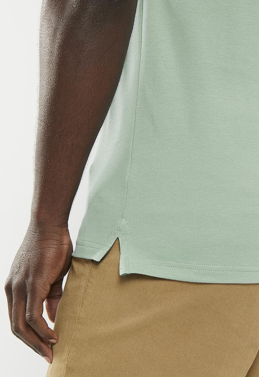 POLO - Mens classic pique short sleeve golfer - aqua