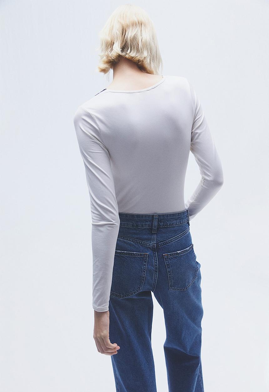 H&M - Lace-trimmed body - white