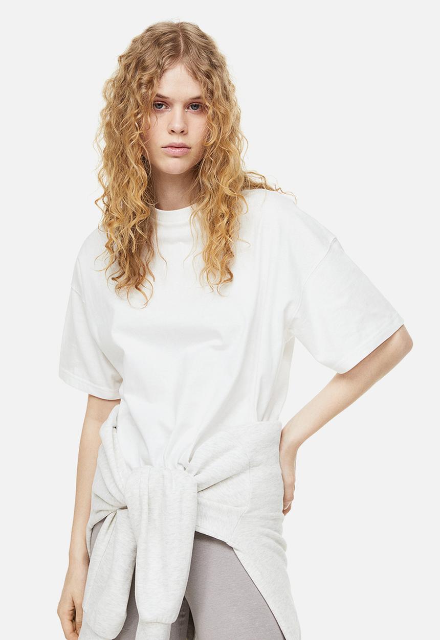 H&M - Oversized T-shirt - white