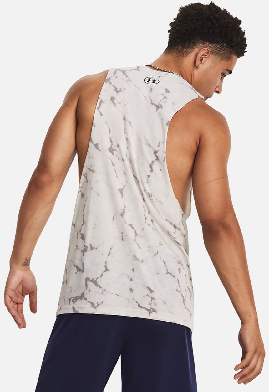 Under Armour - UA Project Rock brahma bull tank - white clay / midnight navy