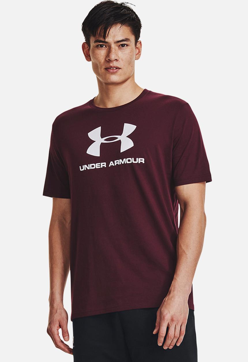 Under Armour - UA Sportstyle logo short sleeve - burgundy