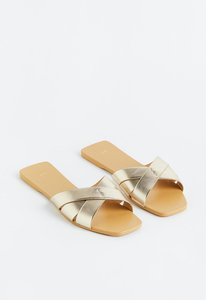 H&M - Slides - gold