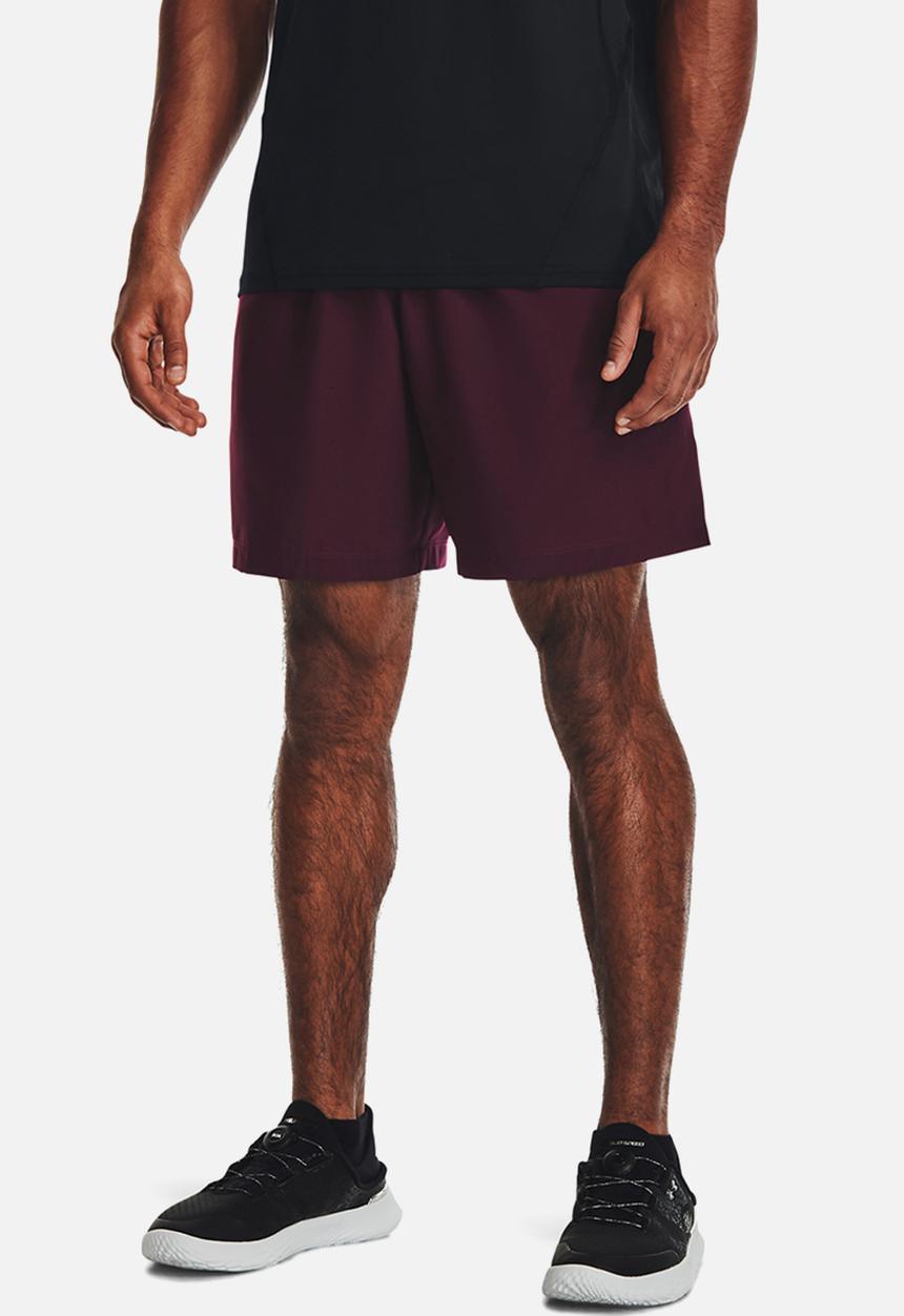Under Armour - Ua woven graphic shorts - burgundy