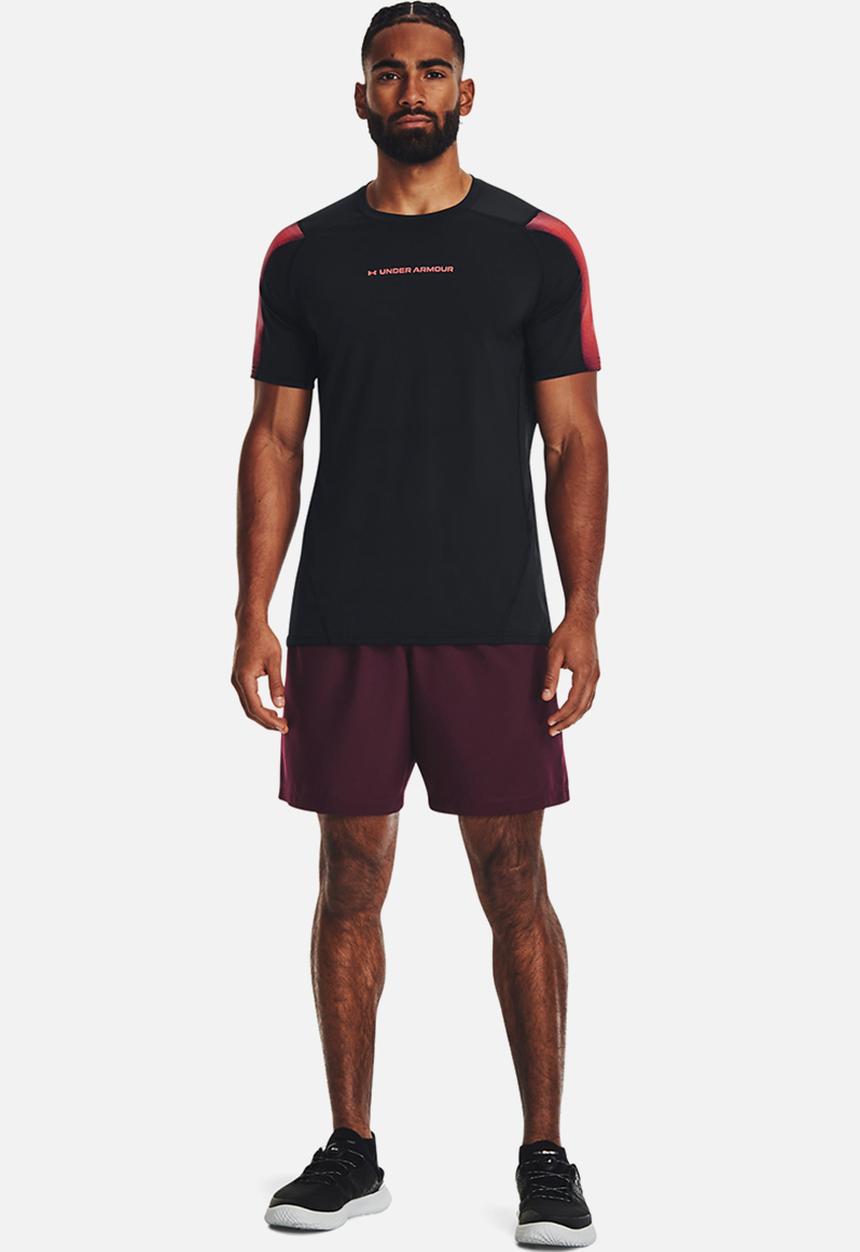 Under Armour - Ua woven graphic shorts - burgundy