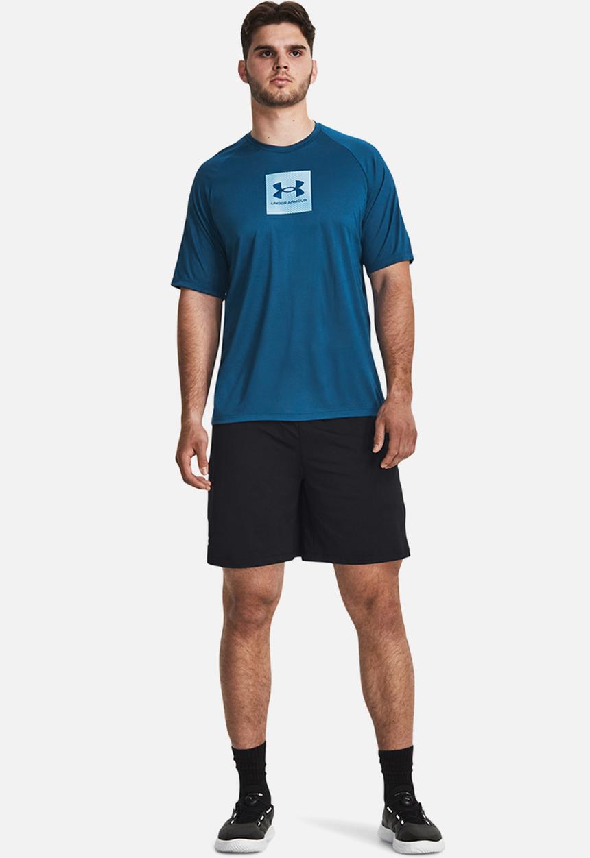 Under Armour - Ua tech prt fill short sleeve - varsity blue & white 
