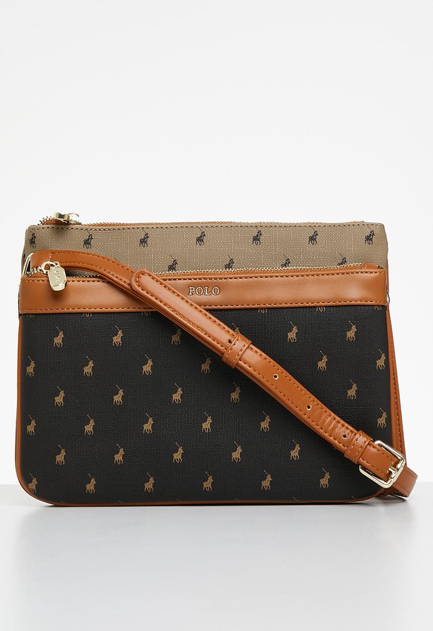 POLO - Double pocket sling - brown