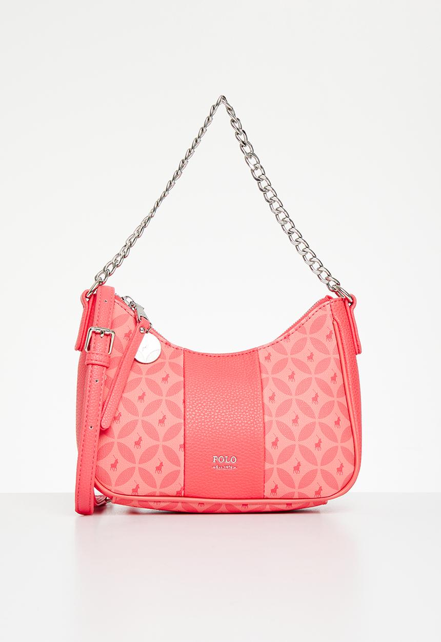 POLO - Small shoulder bag - coral