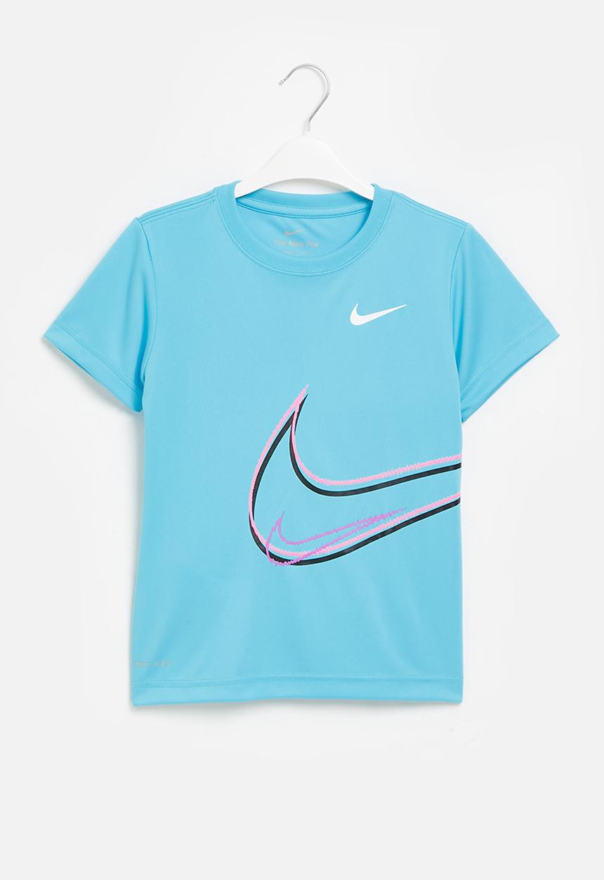 Nike - Nkb swoosh distortion tee - baltic blue