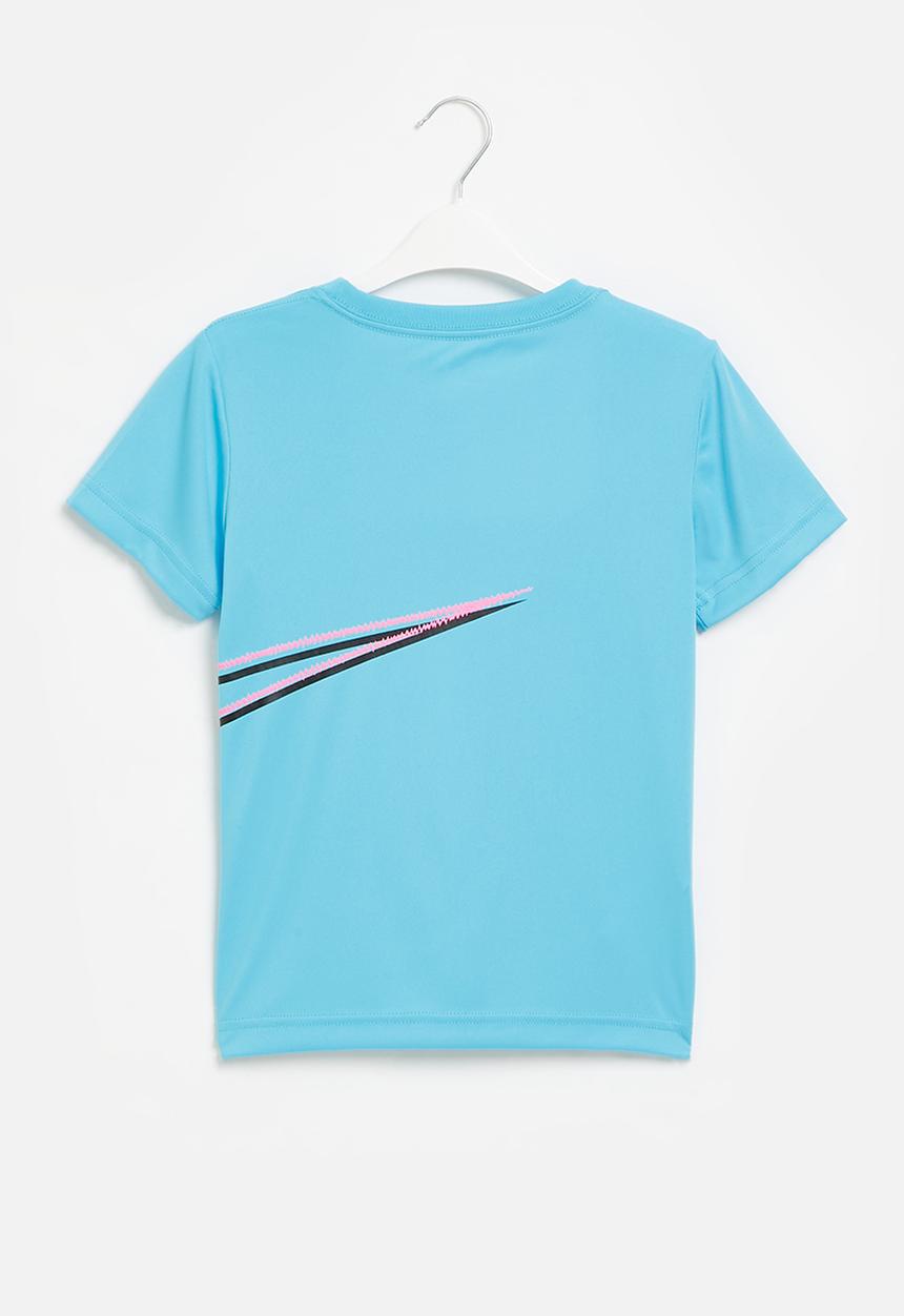 Nike - Nkb swoosh distortion tee - baltic blue