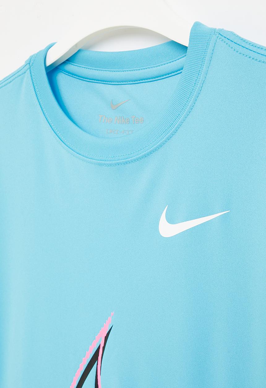 Nike - Nkb swoosh distortion tee - baltic blue