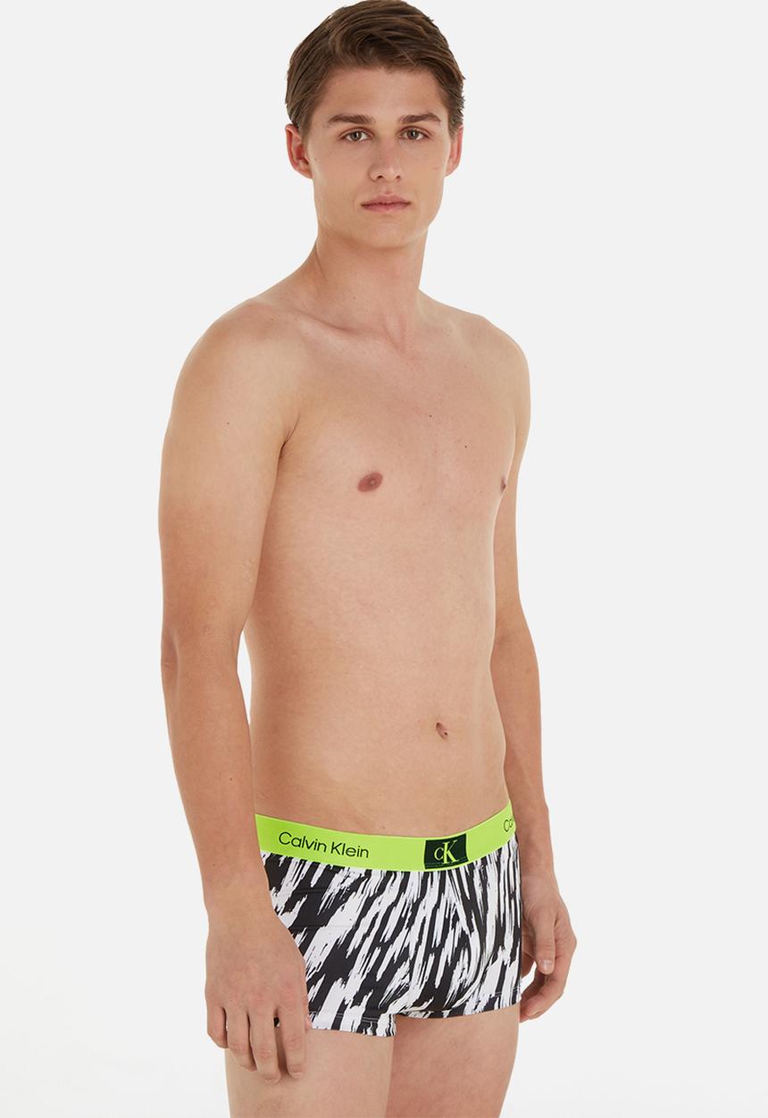 Calvin Klein - Low rise trunk - tiger stripe print & black