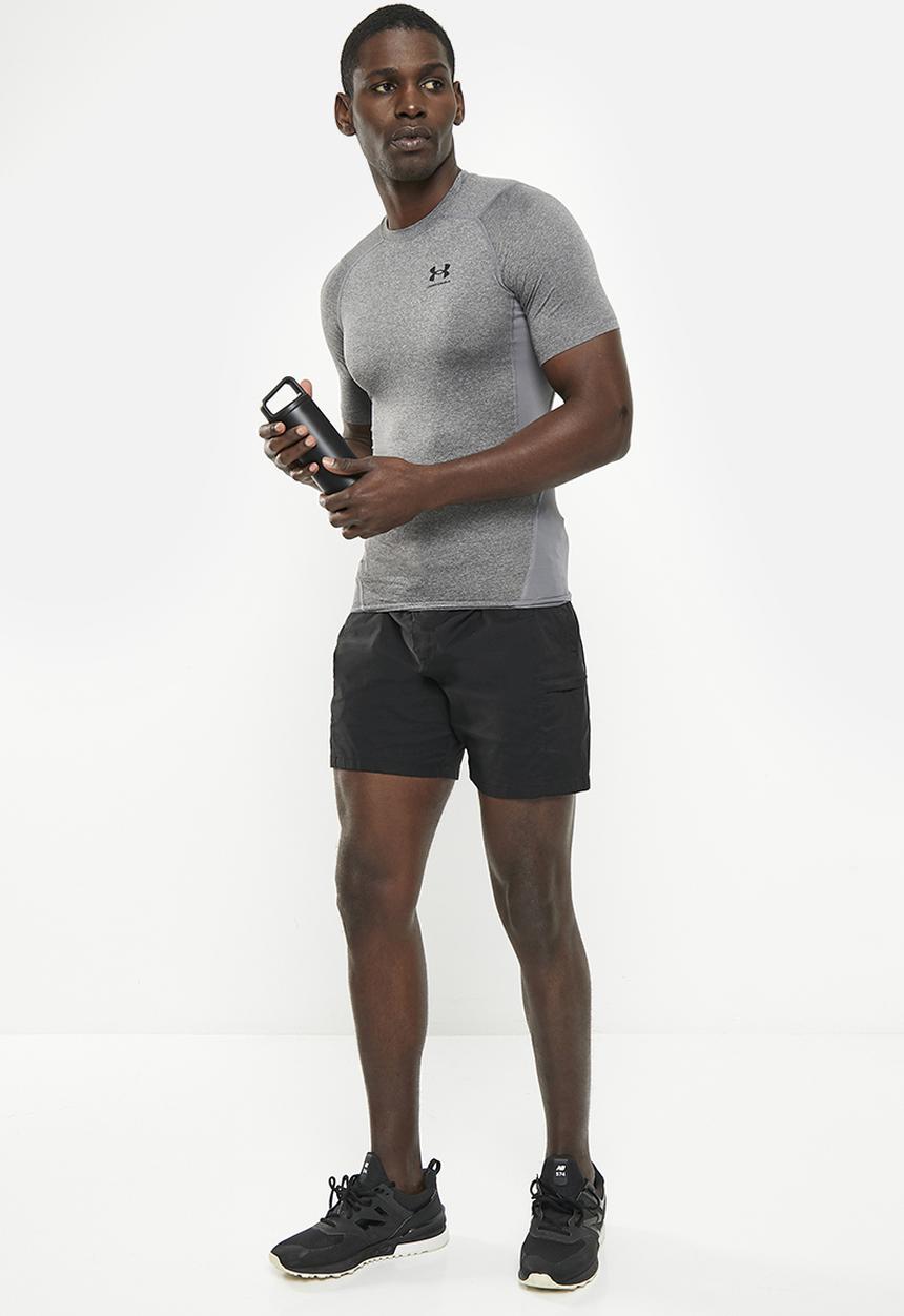 Under Armour - UA HeatGear® short sleeve compression top- carbon heather