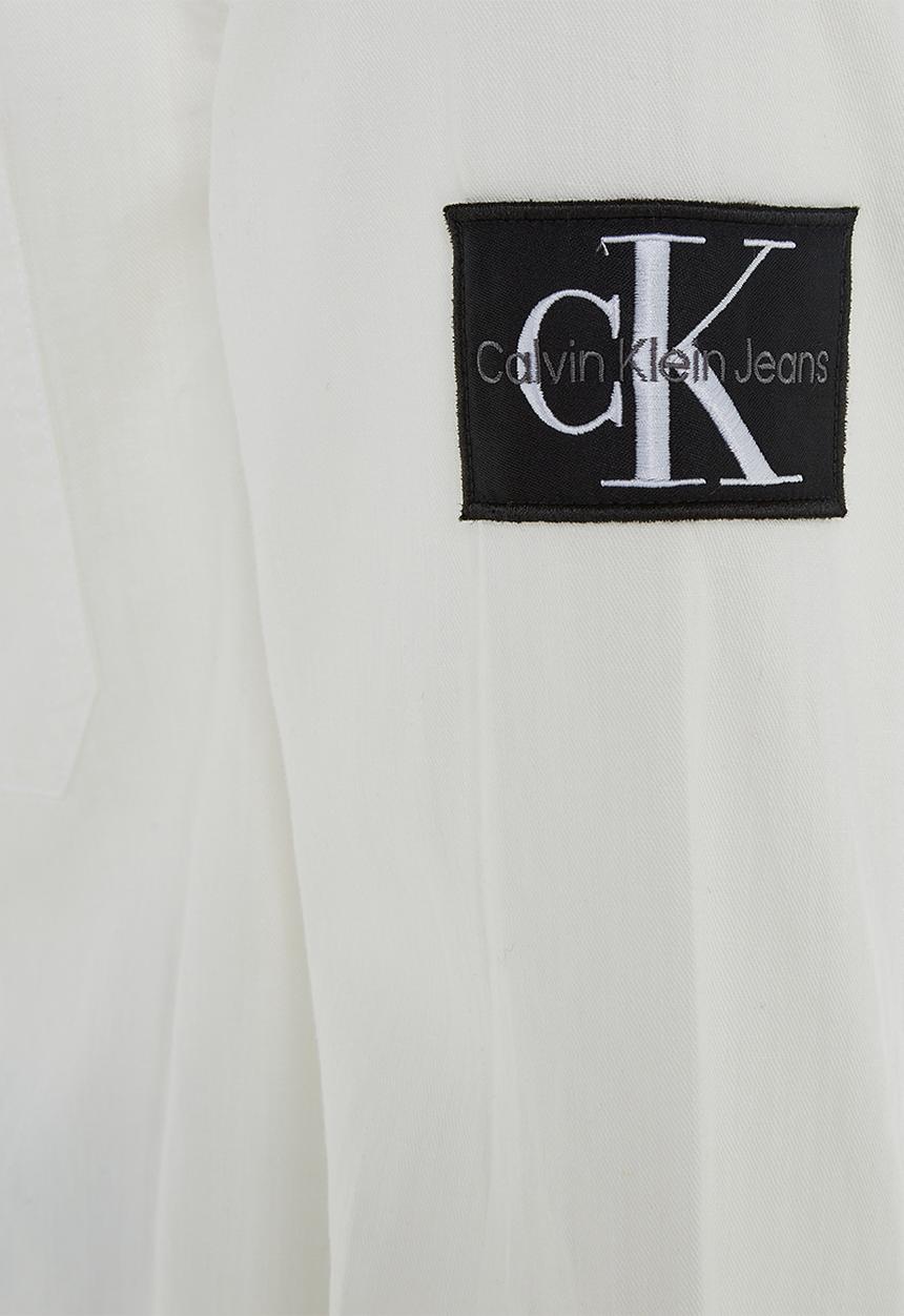 Calvin Klein - Linen long sleeve shirt - bright white