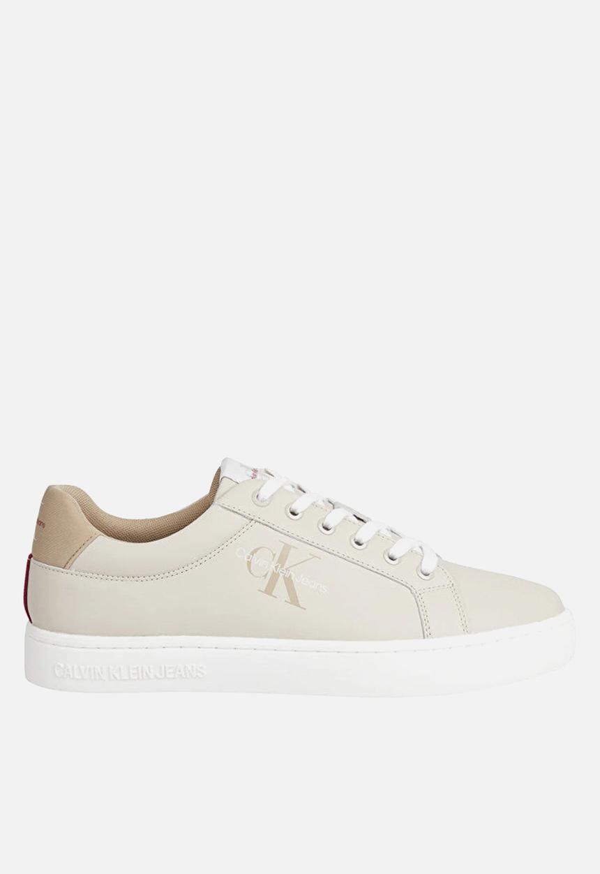 Calvin Klein - Classic cupsole fluo contrast - eggshell / travertine / merlot